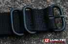 LUM-TEC Genuine OE Black Nylon Military Strap with PVD rings
