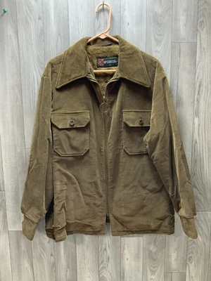 Vintage McGregor BROWN/CAMEL Corduroy Sherpa Lined Jacket 44 XL Retro EUC - Image 1 of 4
