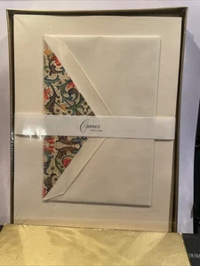 Crane & Co. Kid Finish Rag Paper Florentine Lined Envelopes Stationery New VNTG - Picture 1 of 5
