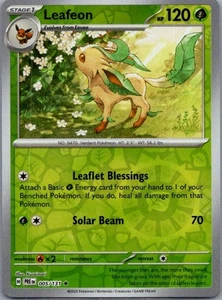 Leafeon Rare SV: Prismatic Evolutions 005/131 NM - Picture 1 of 2