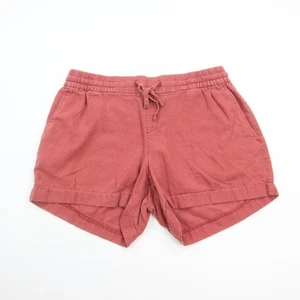 Old Navy 4" Shorts Damen Medium Leinenmischung elastischer Bund Taschen Kordelzug - Bild 1 von 9