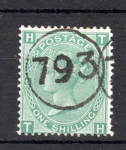 1/- PLACA 6 USADA CON CANCELACIÓN TELEGRÁFICA CIRCULAR - Imagen 1 de 1
