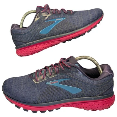 Brooks Ghost 12 Womens Road Running Shoes Uk 10 Trainers Purple Blue Medium B - Image 1 of 4