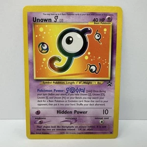 Pokemon TCG Unown J 38 Black Star Promo LP - Picture 1 of 3