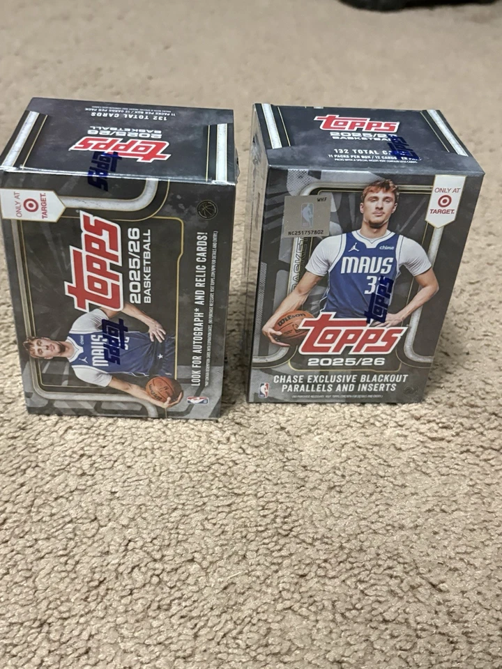 Topps 2025/26 NBA Basketball Target Black Friday Exclusive Blasters - 2 Boxes - Image 1 of 1