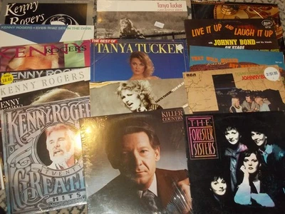 COUNTRY LP Lot KENNY ROGERS TANYA TUCKER MONTANA FORESTER SISTERS JERRY LEE - Image 1 of 4