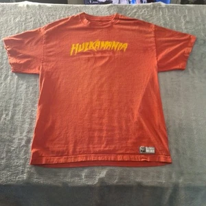 WWE HULKAMANIA Authentic WWE Wear T-Shirt Hulk Hogan Retro 2013 Edition Size XL - Picture 1 of 7