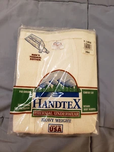 Vintage Handtex Heavy Weight Thermal Underwear Bottom Size XL Made in USA NEW! - Picture 1 of 5