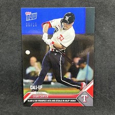 Evan Carter 2023 Topps Now Debut Red 1st Hit #05/10 Rangers RC Rookie Card