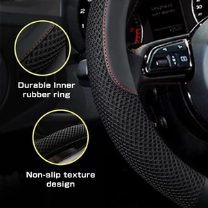 Steering Wheel Cover, Universal 15 Inch, Microfiber Leather Viscose, Warm in Win - Picture 1 of 2
