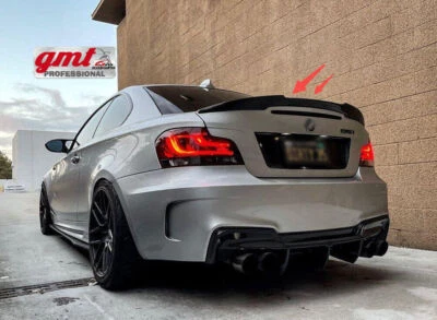 GEARZAAR M4 Style Rear Spoiler Wing Lip For BMW 1 Series E82 Coupe 2007-2013 Gloss Black