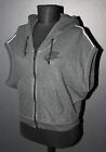 Nike womens grey training zipline vest jacket Size S