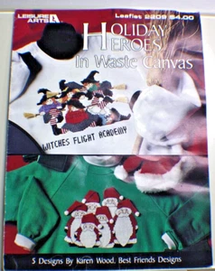 Leisure Arts Holiday Heroes In Waste Tela Contato Foglietto Punto Croce - Foto 1 di 5