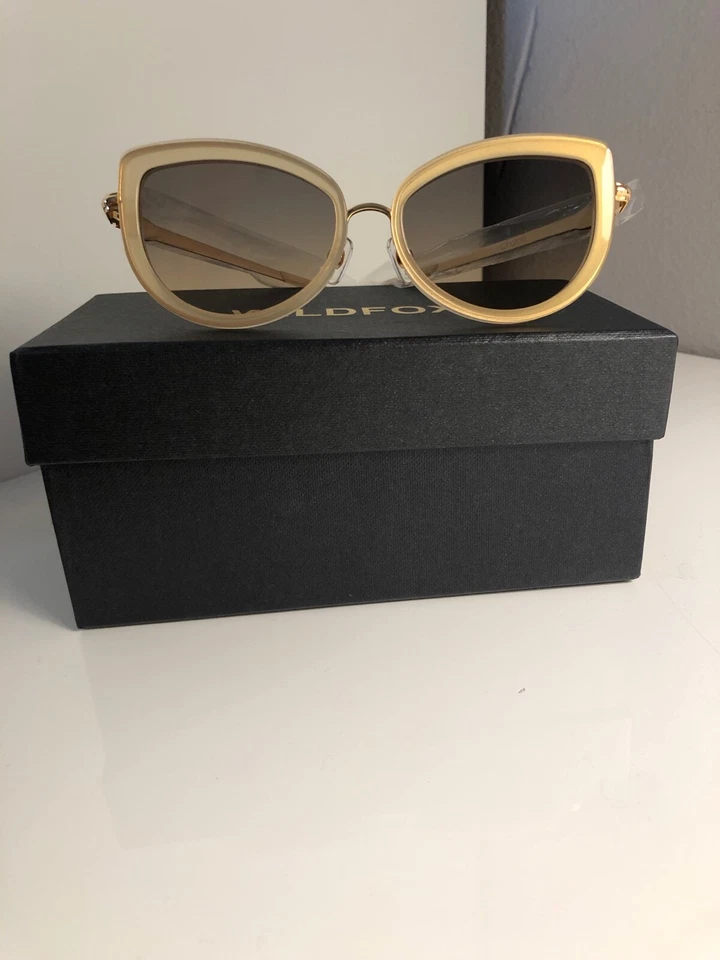 Women's Wildfox Chaton Zero Gold Collor Frame Sunglasses - Изображение 1 из 4