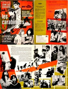 LES CARABINIERS Roberto Rossellini Jean-Luc GODARD 1963 MANUEL 24x31 4p - Imagen 1 de 2