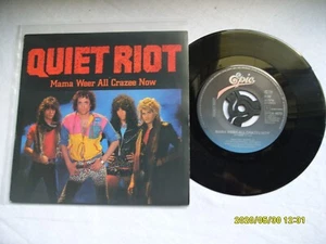 QUIET RIOT MAMA WEER ALL CRAZEE NOW EPIC/PASHA RECORDS DUTCH 7" SINGLE in P/S - Picture 1 of 2