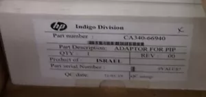 HP Indigo 3000/5000/5500 parts - CA340-66940 Adaptor for Pip - Picture 1 of 1