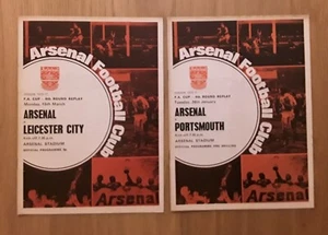 Arsenal 1970/71 FA Cup Home Programmes (Double Season) select from menu - Picture 1 of 3