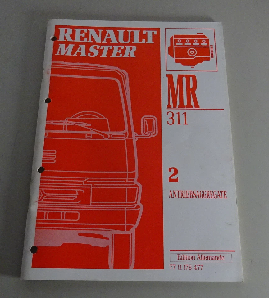 Manual de Taller Suplemento Renault Master I Tipo FB30 Antriebsaggregate De 1994 - Imagen 1 de 1