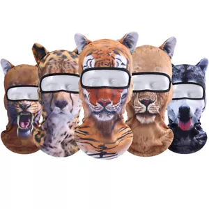 3D Animal Halloween Balaclava Cycling Face Mask Fishing Breathable Neck Gaiter - Picture 1 of 23