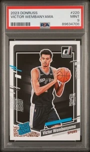 Victor Wembanyama 2023 Donruss Rated Rookie #220 RC PSA 9 - Imagen 1 de 2