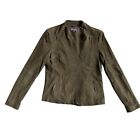 Vince Suede Leather Moto Jacket Size Large Lined