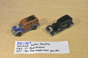 Mattel Hot Wheels 1982 '34 Black Packard, 1977 '40 Ford Woody Wagon(300-067) - Picture 1 of 7