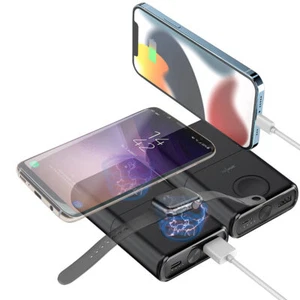 revolt 2er-Set 3in1-Wireless-Powerbank für iPhone & AppleWatch, USB-C PD - Bild 1 von 12