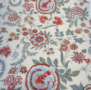 Waverly Paloma Jaipur Floral Paisley Drapery Upholstery Fabric By the Yard - Picture 1 of 5