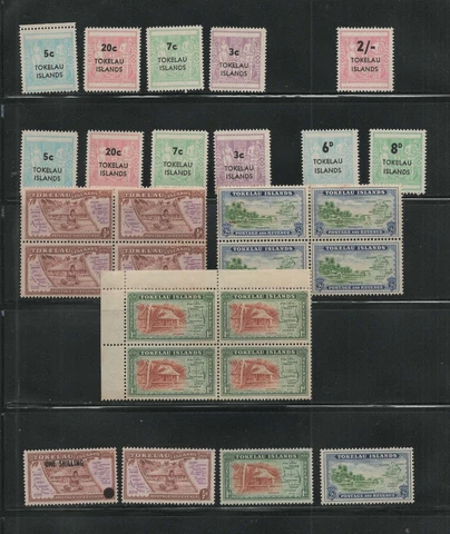 Stamps Tokelau Islands, lot of stamps MNH Cover