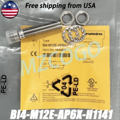 For Turck BI4-M12E-AP6X-H1141 Proximity Inductive Sensor BI4M12EAP6XH1141 - Image 1 of 4