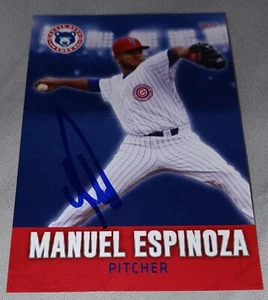 Manuel Espinoza Signed 2022 South Bend Cubs Auto Card Chicago Cubs - Imagen 1 de 1