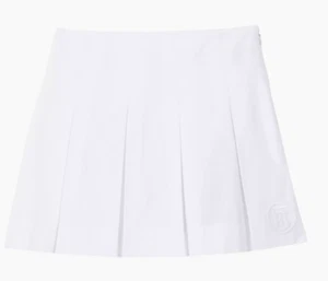 Burberry Girl Gaya white pleated skirt logo size 6 - Picture 1 of 11