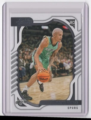 2022-23 Panini Chronicles Absolute Jeremy Sochan Rookie San Antonio Spurs #107 - Image 1 of 2
