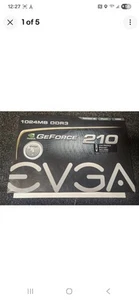 EVGA NVIDIA GeForce 210 (01G-P3-1313-KR) 1GB DDR3 SDRAM PCI Express x16 Graphics - Picture 1 of 5