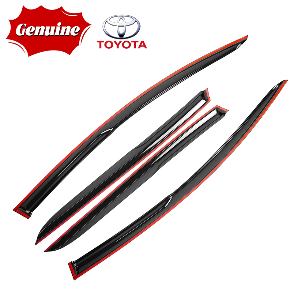Visera de ventana genuina Toyota Prius 2016-2022 hatchback estilo Mugen protector de lluvia EE. UU. Foto 1 de 4