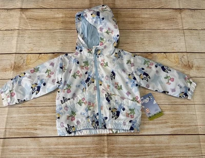 Girls Bluey Character Toddler  Windbreaker Size 3T - Image 1 of 4