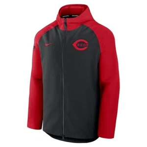 Cincinnati Reds Nike Authentic Collection Raglan Performance Full-Zip Jacket MLB - Picture 1 of 3