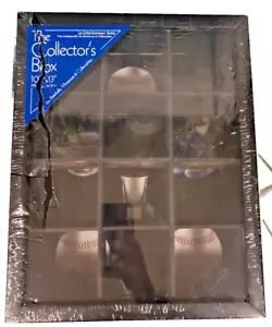 Collector's Box in Black | 10" X 13" Display Case 12 open compartments - Picture 1 of 5