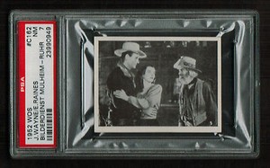 PSA 7 JOHN WAYNE with ELLA RAINES & GABBY HAYES 1952 WOS Film Star Card #C162