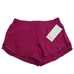 New Lululemon Size 12 Hotty Hot High Rise HR Lined Short 2.5" RIPR Pink - Picture 1 of 8
