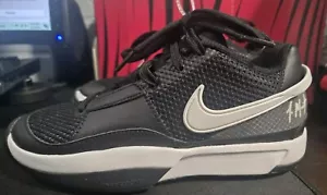 Nike Ja Morant 1 TB Black White Basketball Shoes Size 3.5 Youth FV1303-001 NEW - Picture 1 of 7
