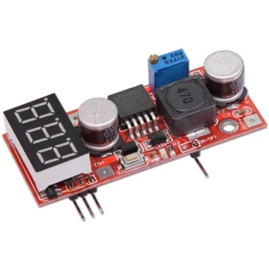 LM2596 DC 4.5-28V a 1.3-25V regulador reductor convertidor de potencia + voltímetro - Imagen 1 de 1
