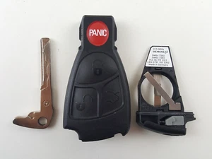ORIGINAL SHELL MERCEDES BENZ OEM FOR SMART KEY NO ELECTRONICS CASE ONLY 4-BUTTON - Picture 1 of 14