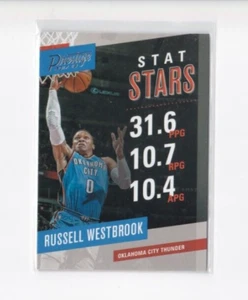 RUSSELL WESTBROOK 17-18 PANINI PRESTIGE BASKETBALL STAT STARS INSERT-SHIPS FREE - Picture 1 of 24
