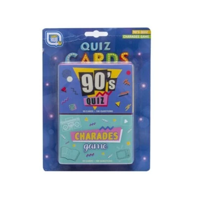 GAMES HUB Quiz Game Cards 1990's & Charades TV, Movies, Music 2 Christmas Family Pub Games