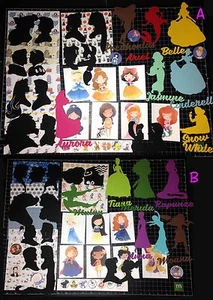 DISNEY PRINCESS Scrapbook Kit BUNDLE! Project Life Paper die cuts 14 Princesses! - Picture 1 of 9