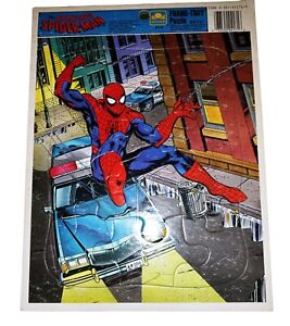 Vintage Marvel Entertainment Spiderman Jigsaw Puzzle Good Condition