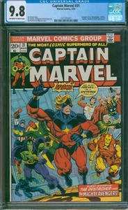 Captain Marvel #31 (1974) 🌟 CGC 9.8 🌟 Jim Starlin Thanos Marvel Comic - Imagen 1 de 3