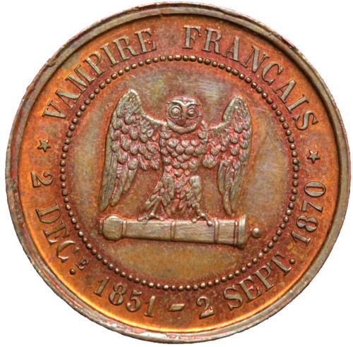 #12495 - 5 centimes Napoléon III Guerre de 1870 le misérable satirique FDC